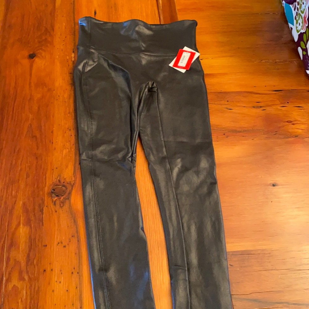 Spanx faux leather leggings